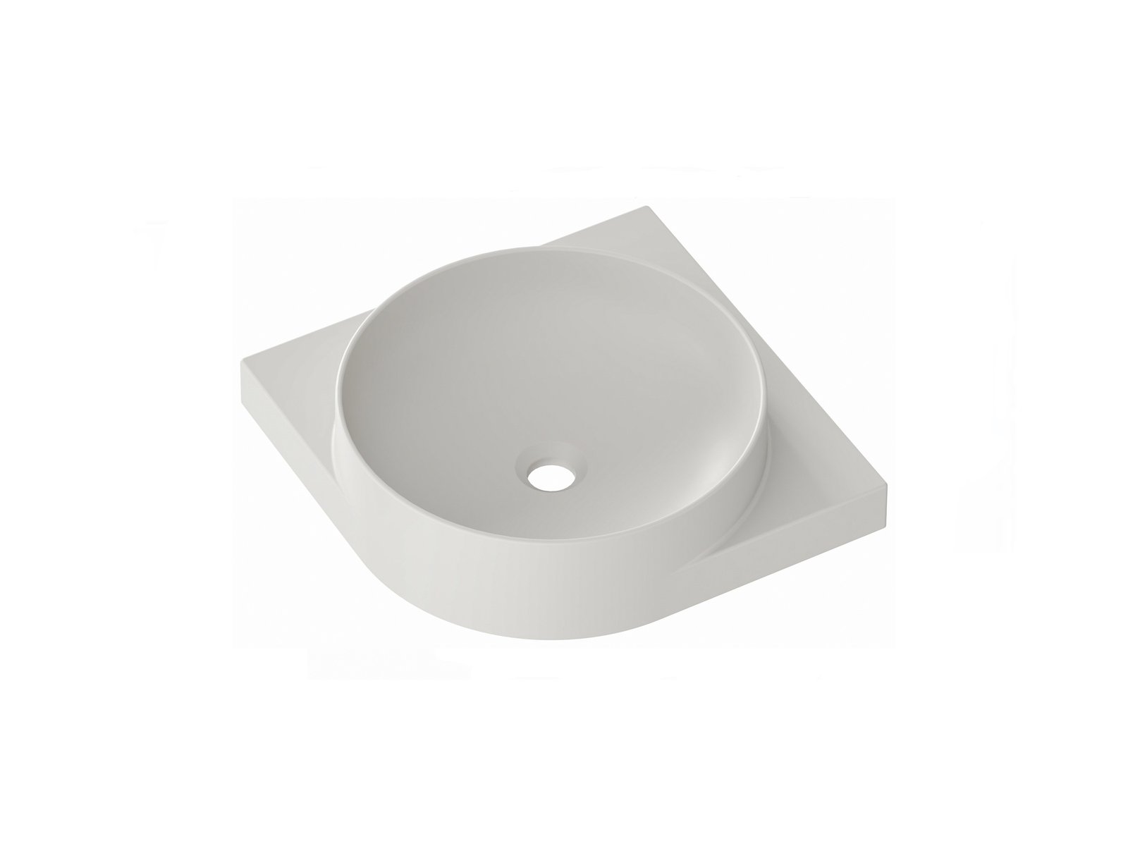 Ravak Yard lavabo 45x45 cm semicircular clásico XJX0O245000