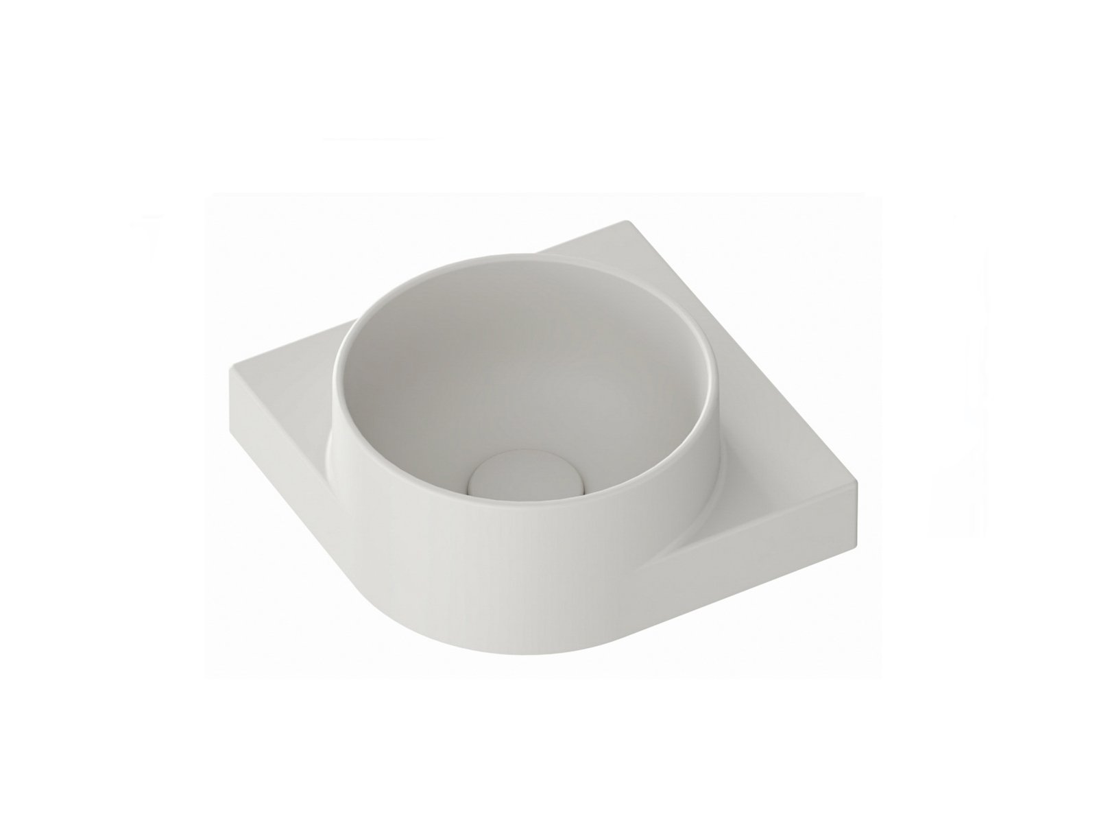 Ravak Yard lavabo 28x28 cm semicircular clásico XJX0O228000