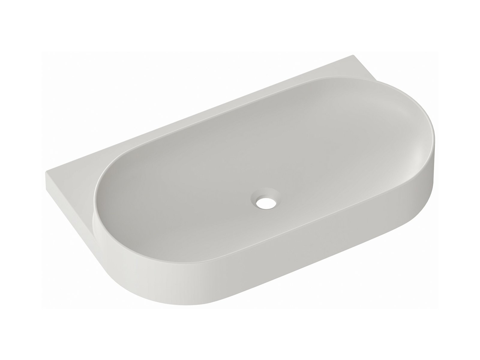Ravak Yard lavabo 80.5x50 cm semicircular clásico XJX0O080000