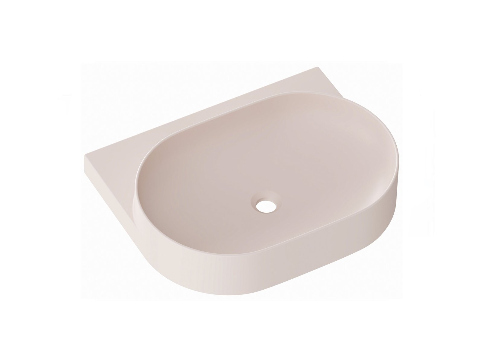 Ravak Yard lavabo 60.5x50 cm semicircular clásico XJX0G260000