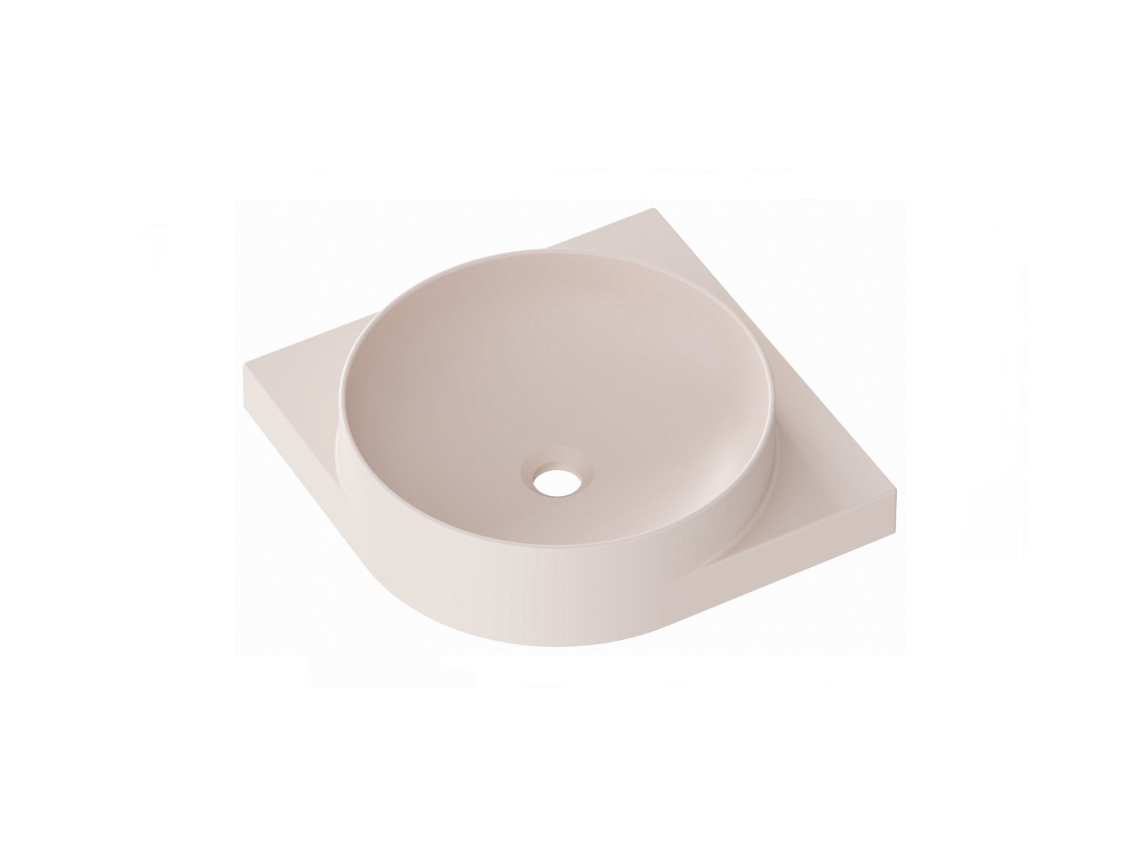 Ravak Yard lavabo 45x45 cm semicircular clásico XJX0G045000