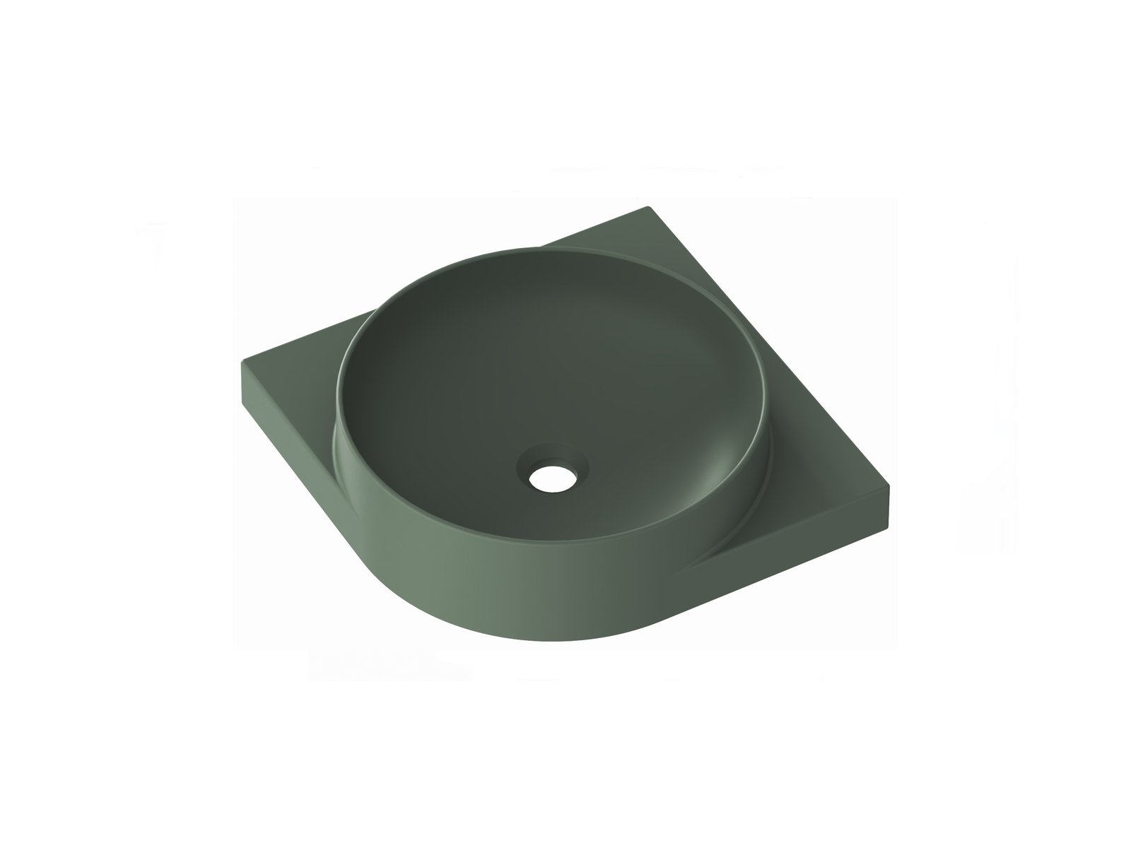 Ravak Yard lavabo 45x45 cm semicircular clásico XJX08245000