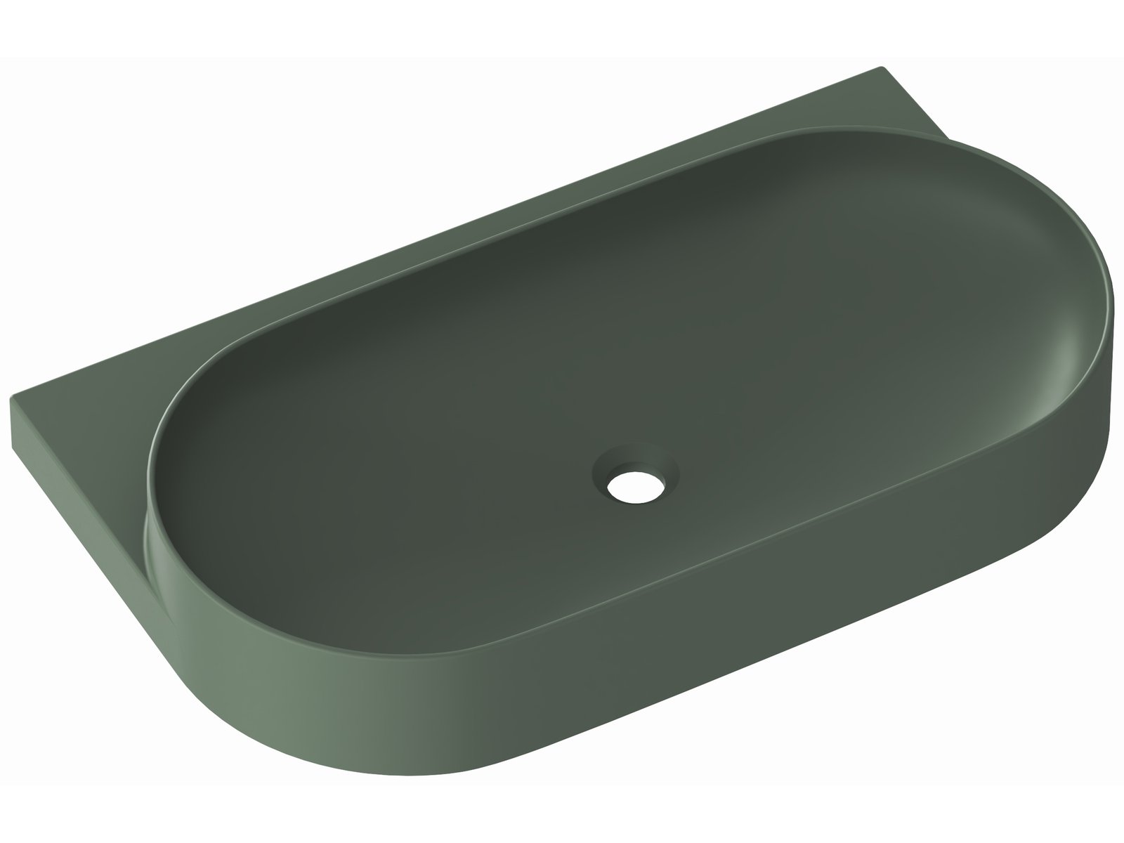 Ravak Yard lavabo 80.5x50 cm semicircular clásico XJX08080000
