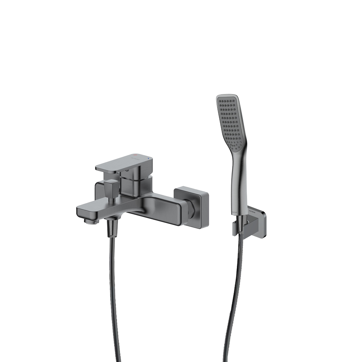 Conjunto grifo de bañera y ducha Oltens Hadsel 34006400, soporte de ducha Oltens Hald 37403400, 37200400, 37111400