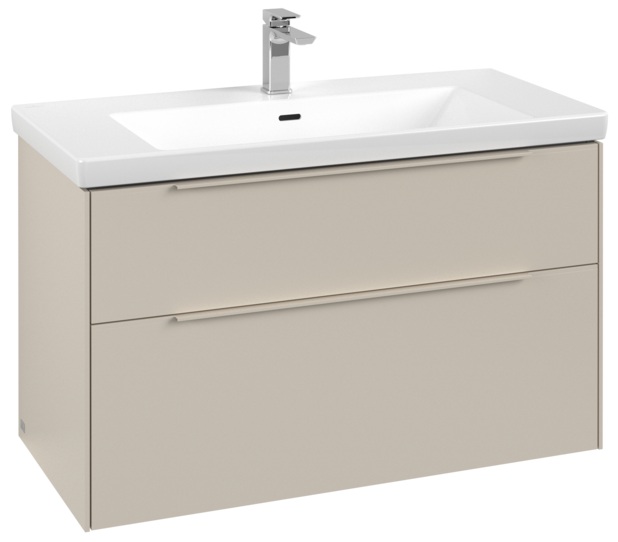 Villeroy & Boch Subway 3.0 armario 97.3x47.8x57.6 cm suspendido, para lavabo C570L2VN