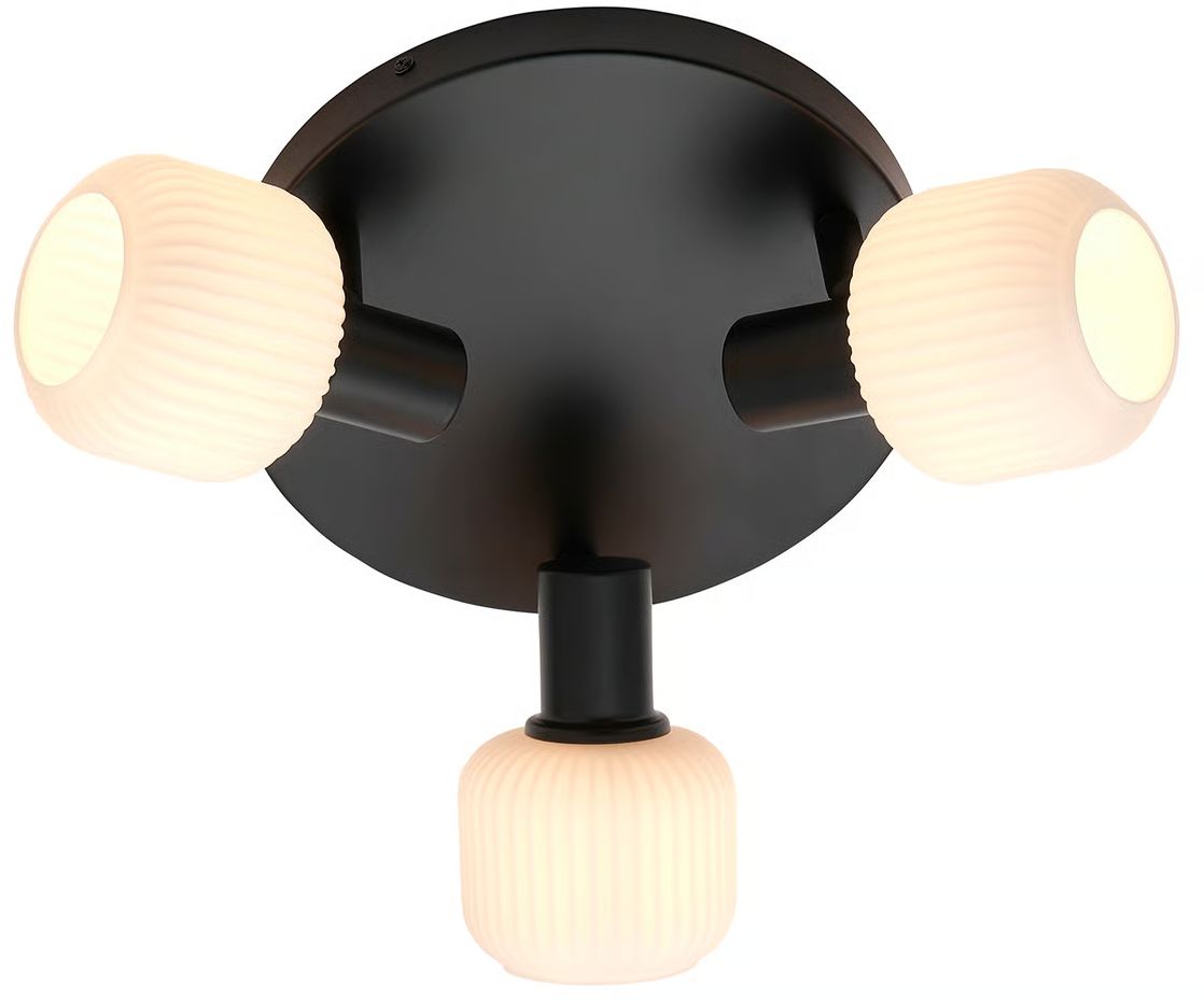 Nordlux Milford lámpara de techo 3x25 W negro 2412606003