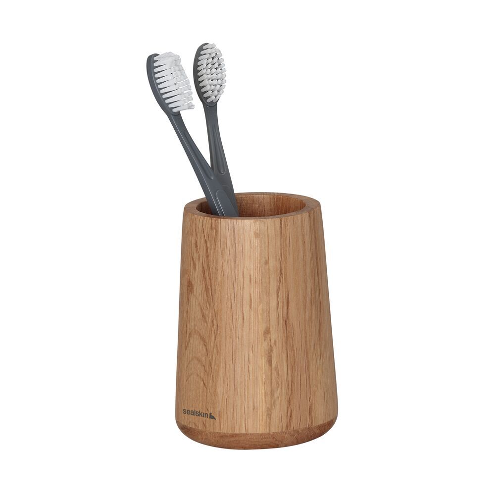 Sealskin Earth vaso para cepillos de dientes marrón 800678