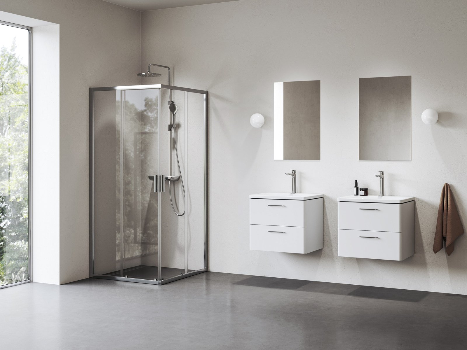 Ravak Blix II cabina de ducha 90x90 cm cuadrada aluminio brillo/vidrio transparente 1LM70C00Z1