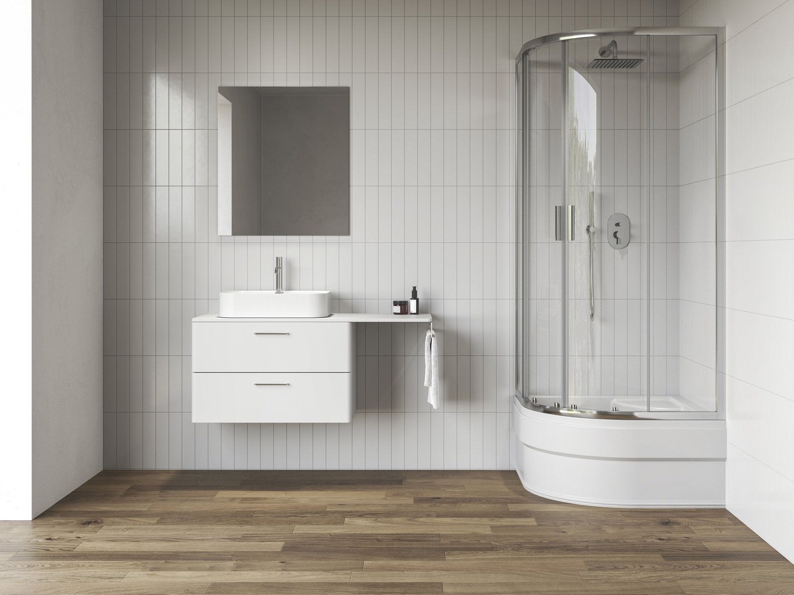 Ravak Blix II cabina de ducha 80x80 cm semicircular aluminio brillo/vidrio transparente 3BM40C40Z1