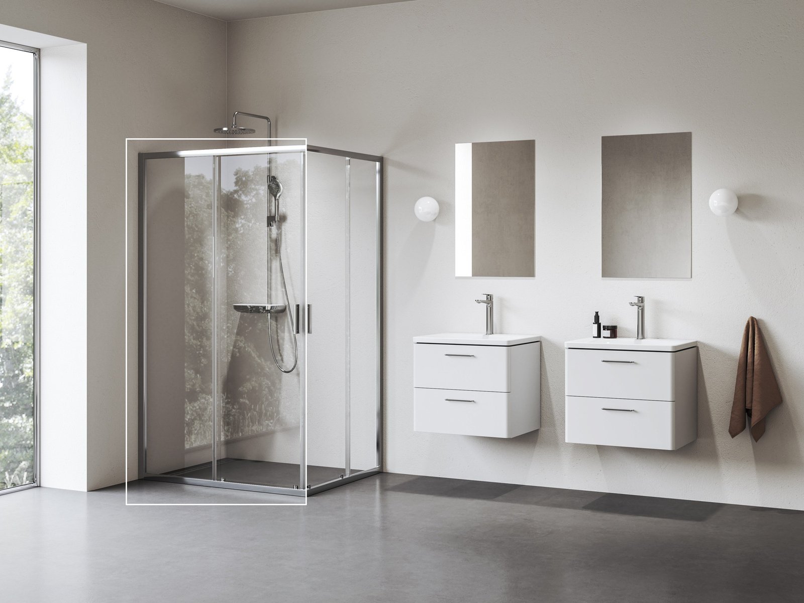 Ravak Blix II puerta de ducha 110 cm corredera aluminio brillante/vidrio transparente 1XMD0C00Z1
