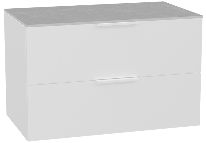 Conjunto estructura de armario Excellent Tuto 2.0 MLEX.2172.800.WHBL, encimera sobre armario Excellent Tuto 2.0 MLEX.2116.800.SJ, MLEX.2151.800.02.WH