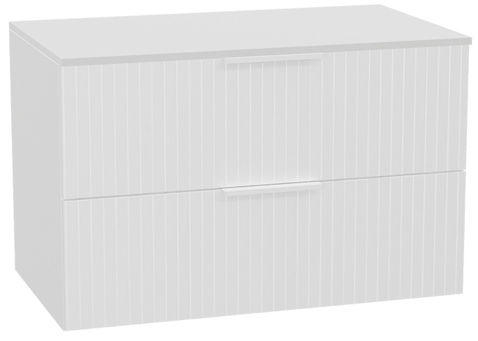 Conjunto estructura de armario Excellent Tuto 2.0 MLEX.2172.800.WHBL, encimera sobre armario Excellent Tuto 2.0 MLEX.2111.800.WH, MLEX.2151.800.03.WH