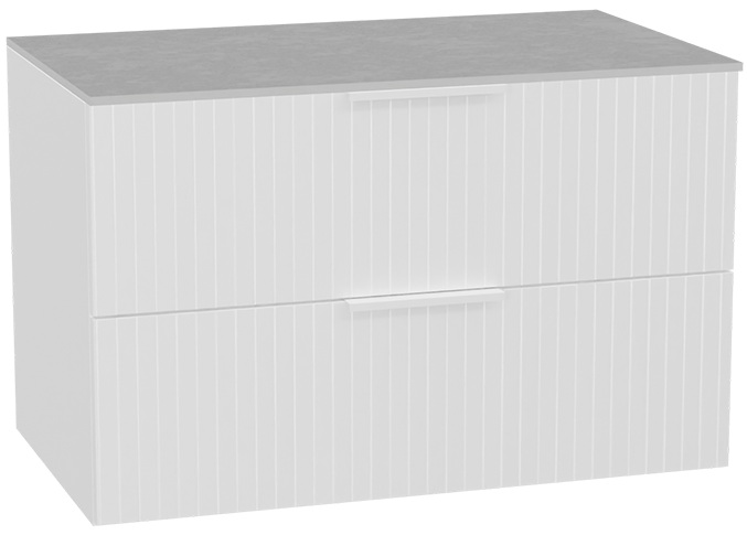 Conjunto estructura de armario Excellent Tuto 2.0 MLEX.2172.800.WHBL, encimera sobre armario Excellent Tuto 2.0 MLEX.2116.800.SJ, MLEX.2151.800.03.WH