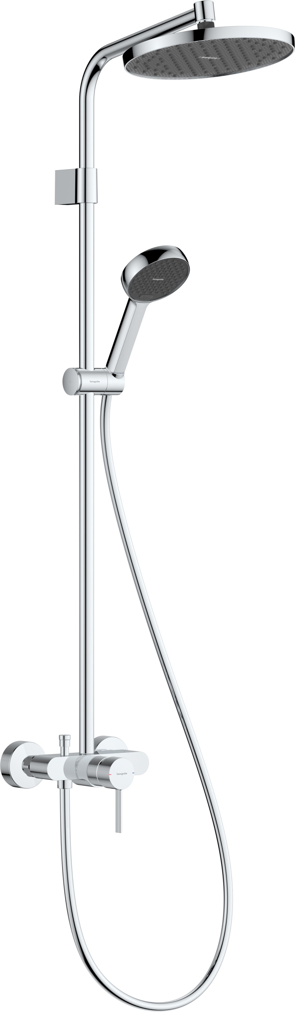 Hansgrohe Activera S conjunto de ducha a pared con rociador con efecto lluvia cromo 28875000