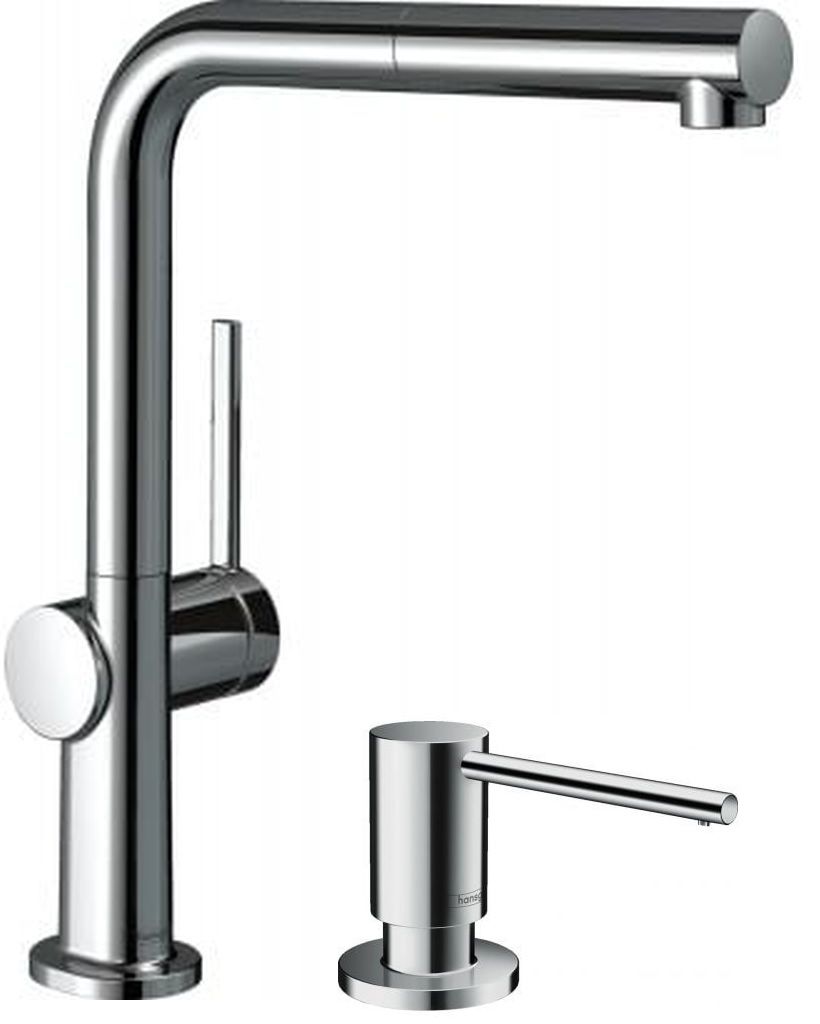 Conjunto grifo de cocina Hansgrohe Talis M54 72809000, dispensador de líquidos Hansgrohe 40438000
