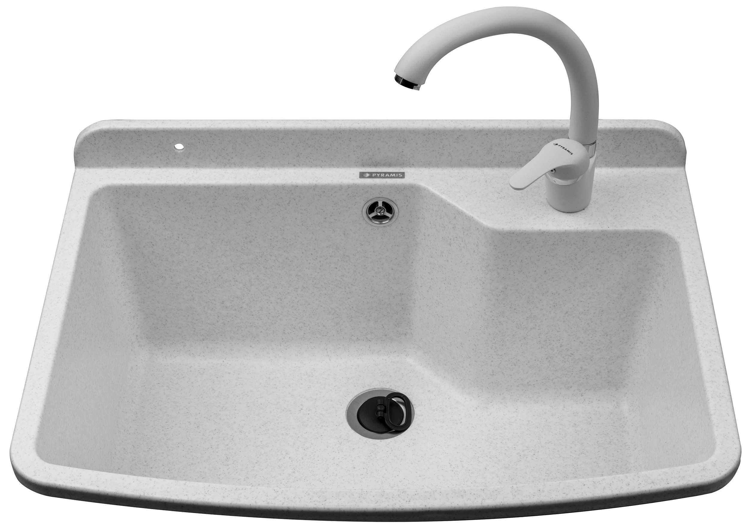 Pyramis Max lavabo de jardín con grifo 61x44 cm plástico 070178701 O