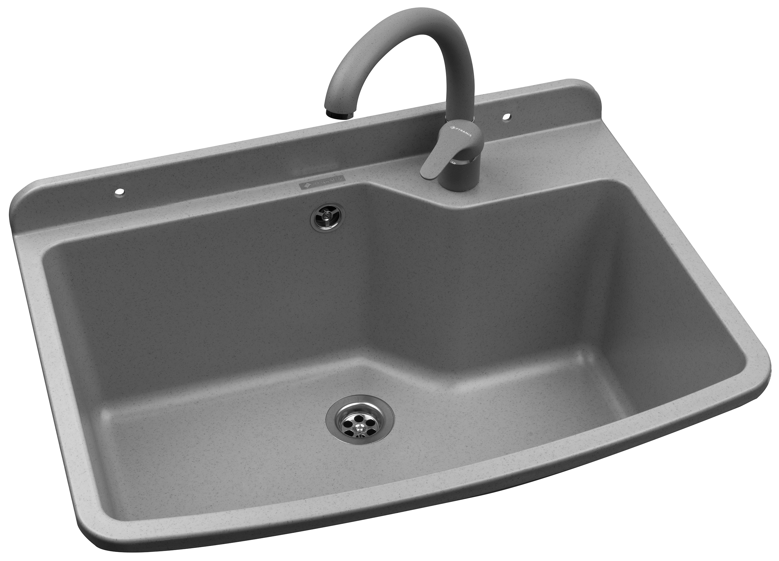 Pyramis Max lavabo de jardín con grifo 61x44 cm plástico 070178801 O
