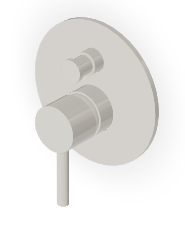 Zucchetti Pan S grifo de bañera y ducha empotrado || ZPA775.J3