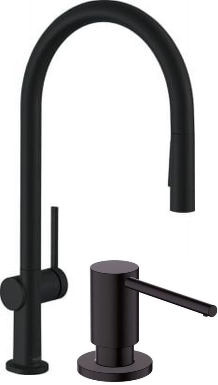 Conjunto grifo de cocina Hansgrohe Talis M54 72801670, dispensador de líquidos Hansgrohe A41 40438670