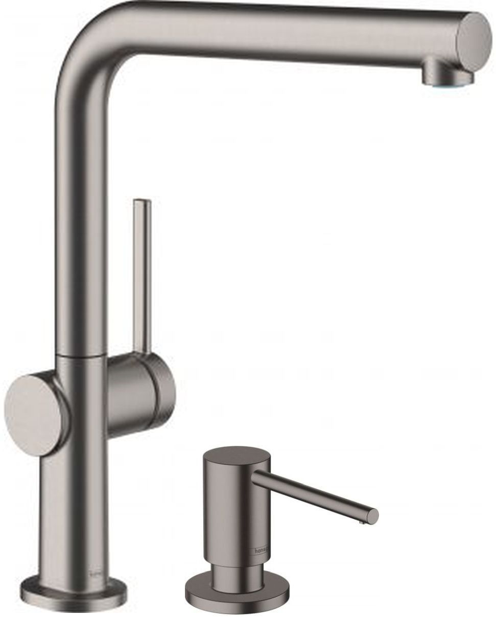 Conjunto grifo de cocina Hansgrohe Talis M54 72840340, dispensador de líquidos Hansgrohe A41 40438340