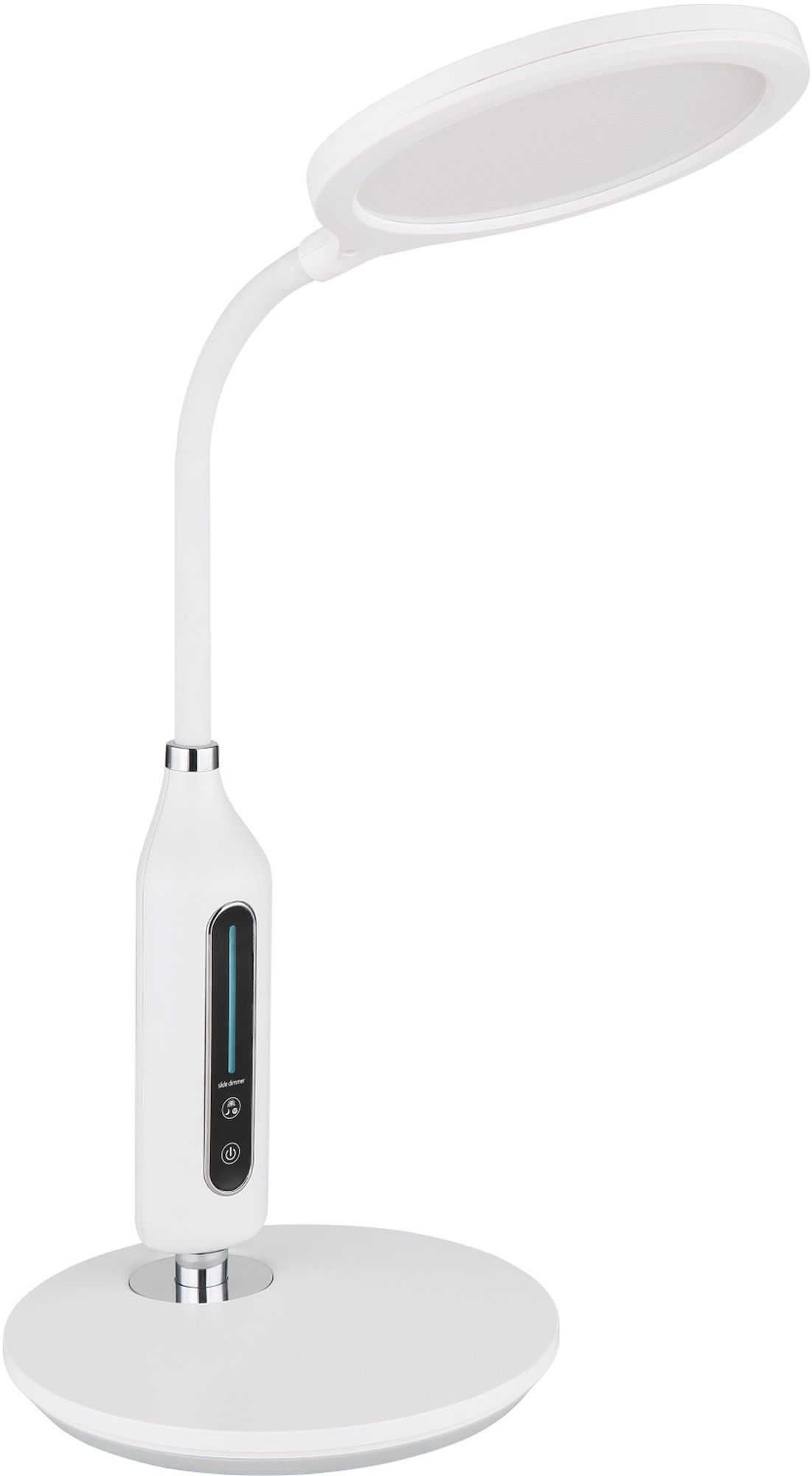 Globo Lighting Fruggy lámpara para escritorio 1x9 W blanco-cromo 58435W