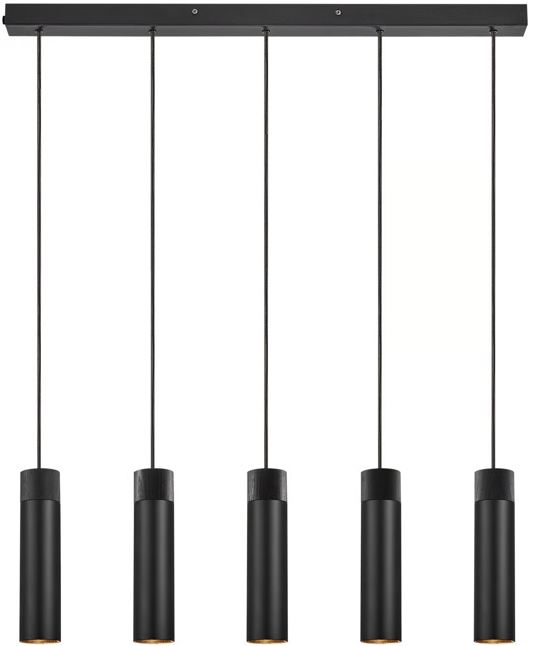 Nordlux Tilo lámpara colgante 5x15 W negro 2410483003