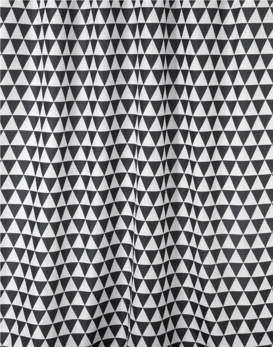 BISK Plain cortina de ducha 180x200 cm blanco-negro 06866