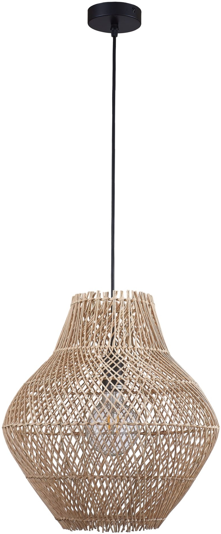 Goldlux Ontake lámpara colgante 1x20 W negro-beige 330420