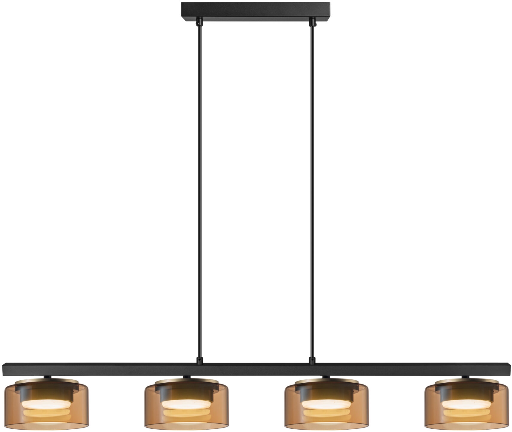 Goldlux Ofelia lámpara colgante 4x10 W negro 331311