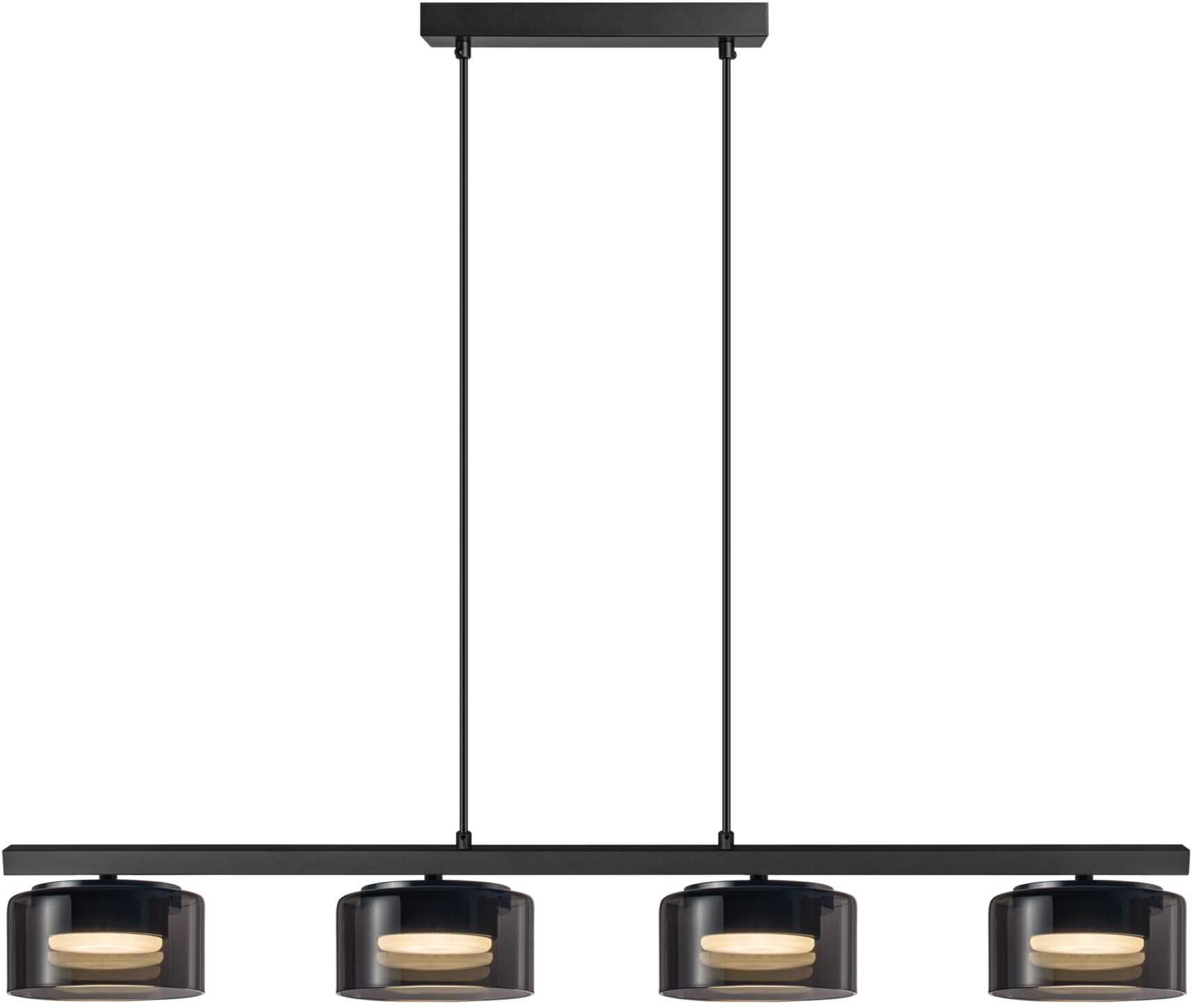 Goldlux Ofelia lámpara colgante 4x10 W negro 331304