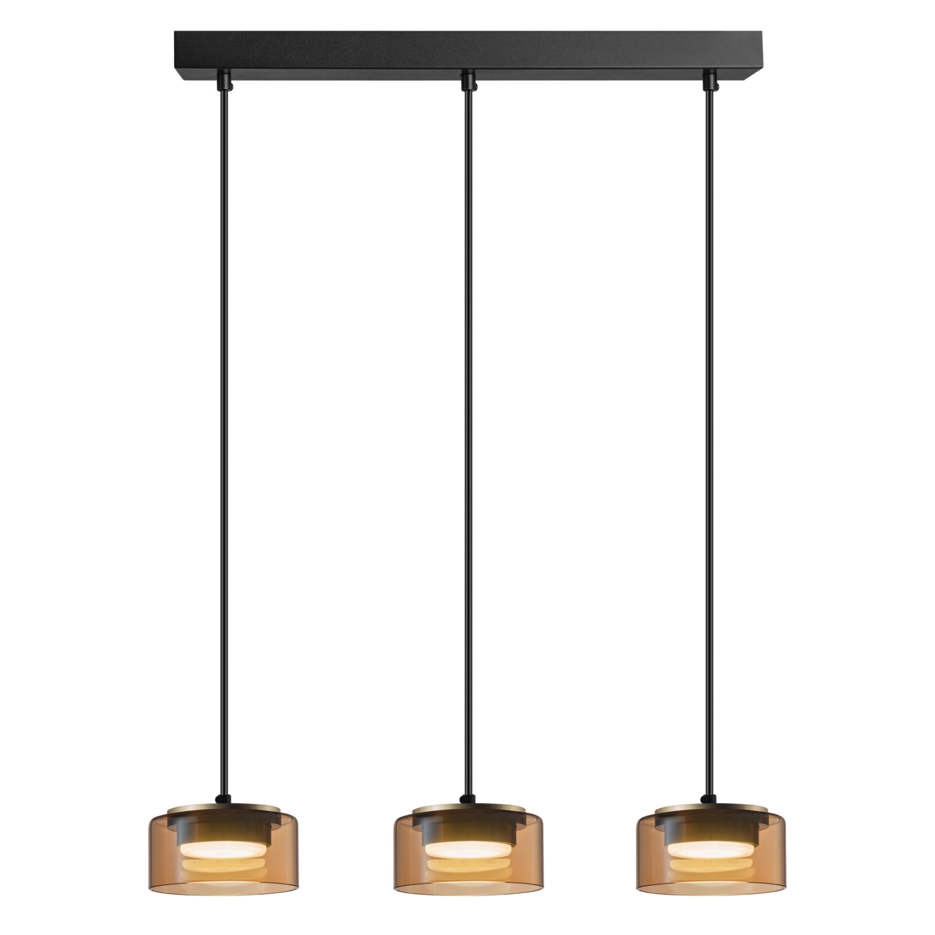 Goldlux Ofelia lámpara colgante 3x10 W negro 331298