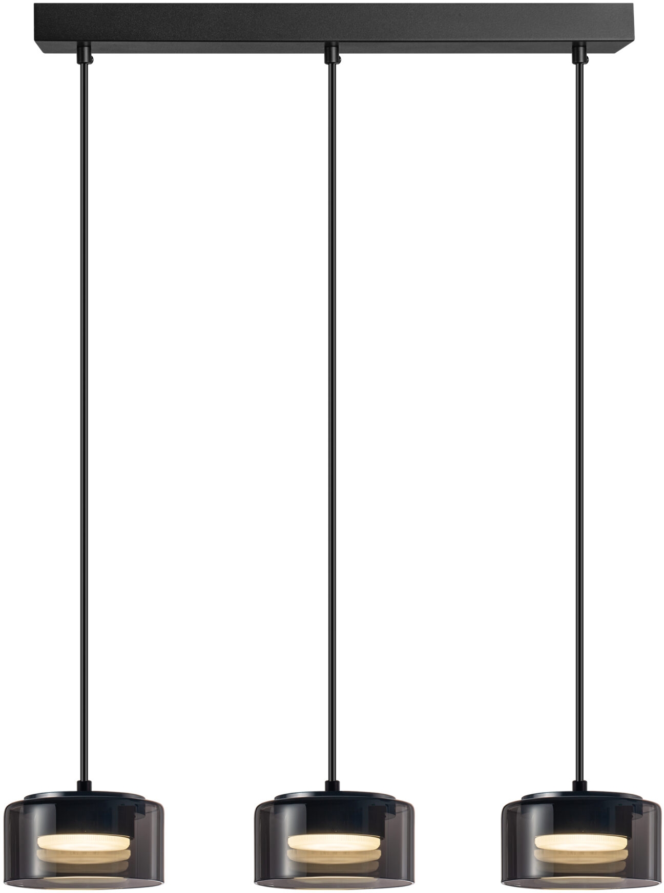 Goldlux Ofelia lámpara colgante 3x10 W negro 331281