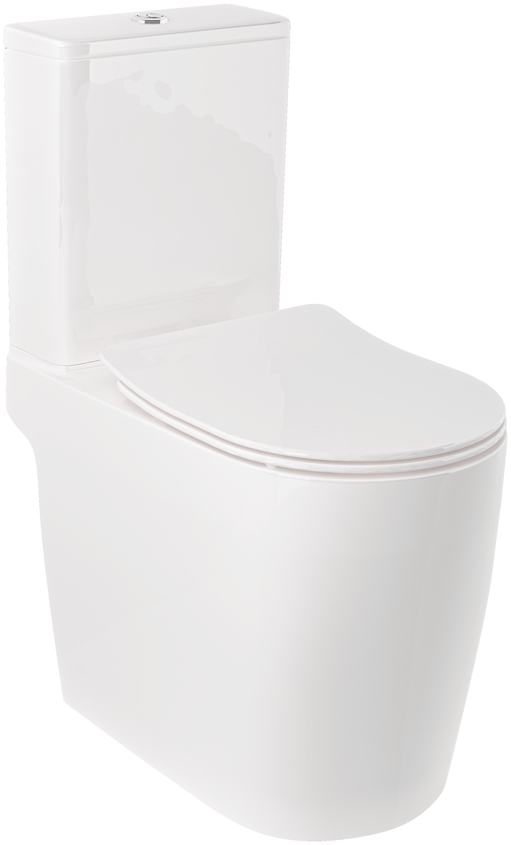 Kludi Resa R taza de inodoro compacto con descarga de remolino blanco 23WCB0543