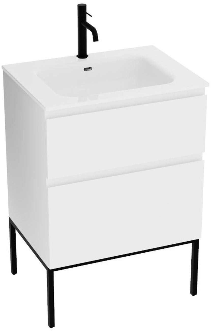 LaVita Topeka lavabo con mueble 60 cm blanco 5900378345534