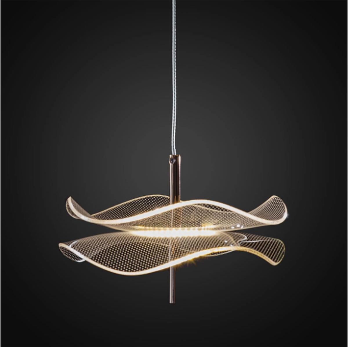 Altavola Design Mariposa lámpara colgante 1x6 W transparente-oro rosa LA102/P_3000K