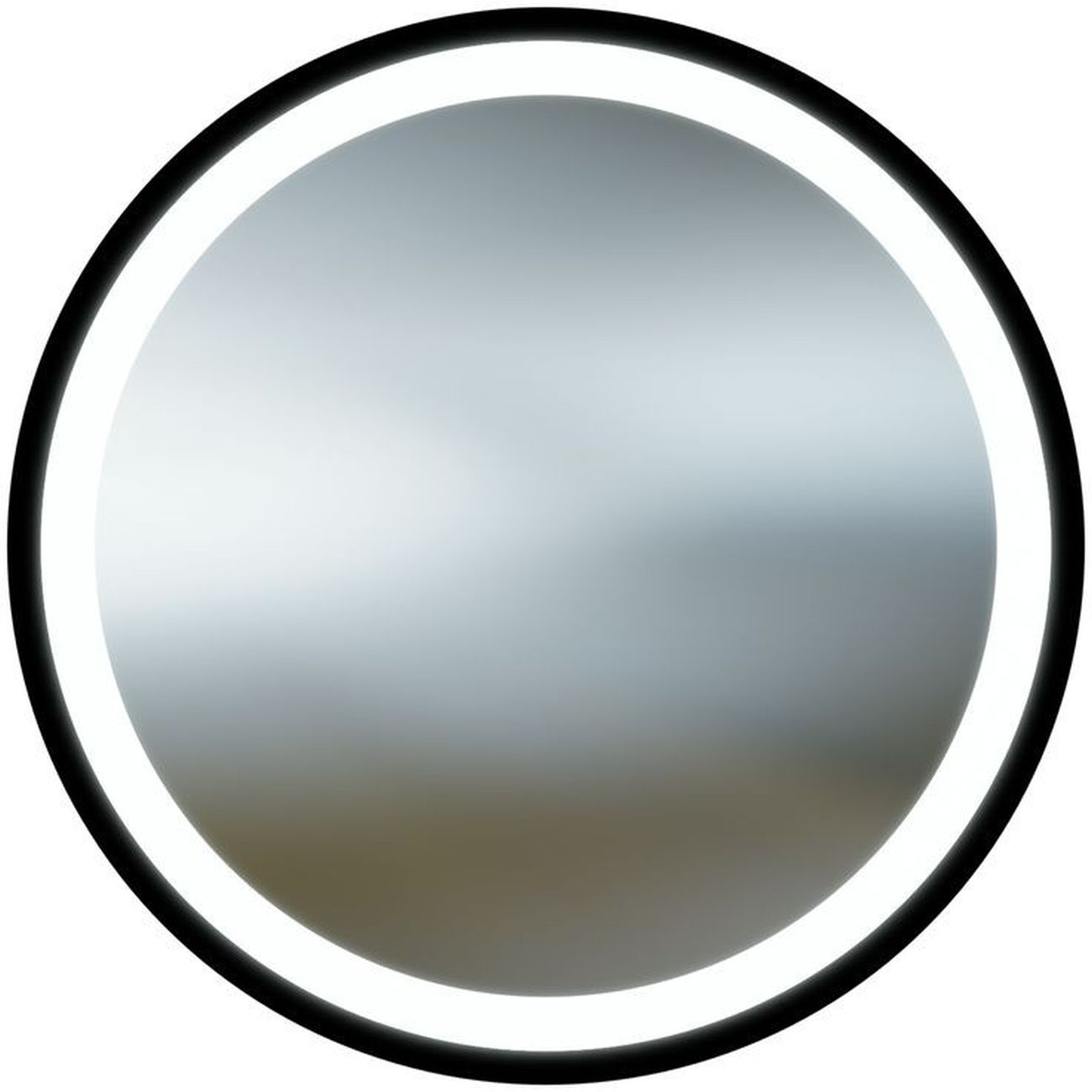 LaVita Dafne espejo 80x80 cm circular con iluminación negro 5908211499635