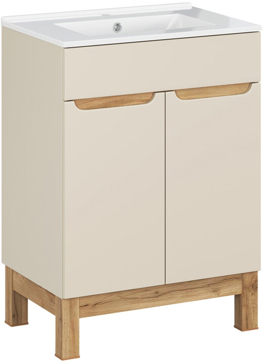 Conjunto armario Comad Bali Cashmere BALI CASHMERE 82-60-46-2D, lavabo Comad Lava UM-CFPLAVA60DDP