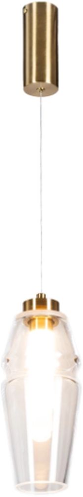 Altavola Design Opal lámpara colgante 1x6 W transparente-oro LA025/P_clear