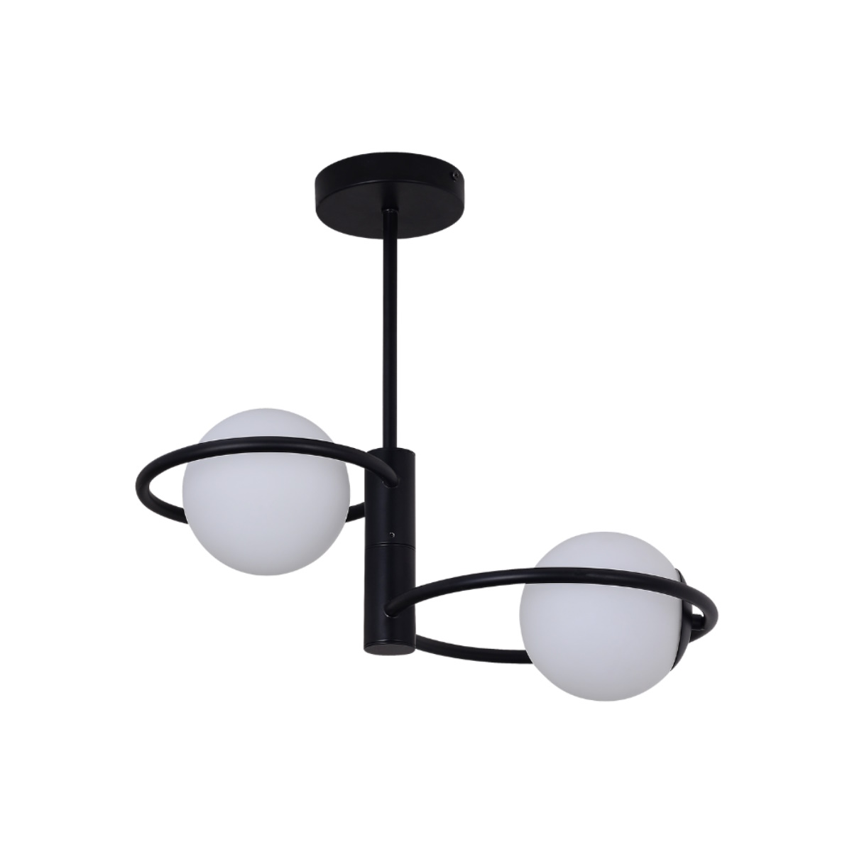 Light Prestige Dorado lámpara colgante 2x10 W negro LP-002/2C ring BK