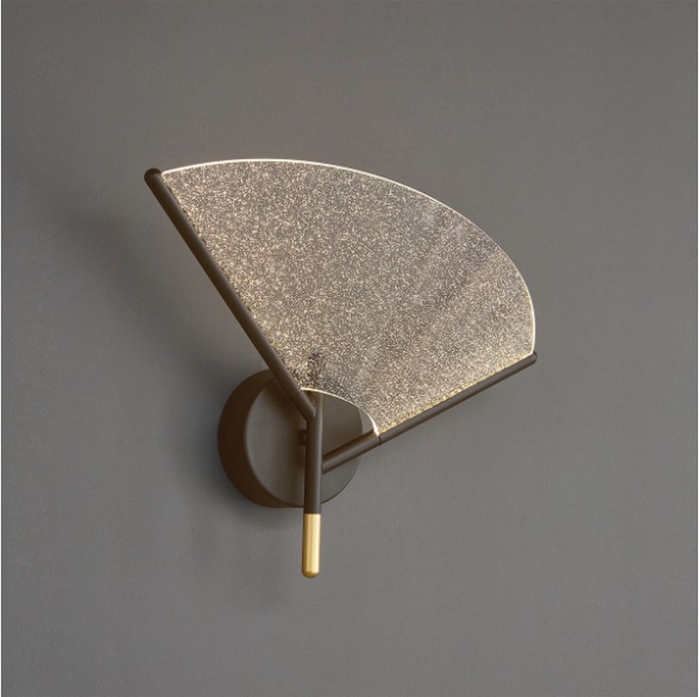 Altavola Design Sensu lámpara de pared 1x7 W transparente-oro-marrón LA107/W