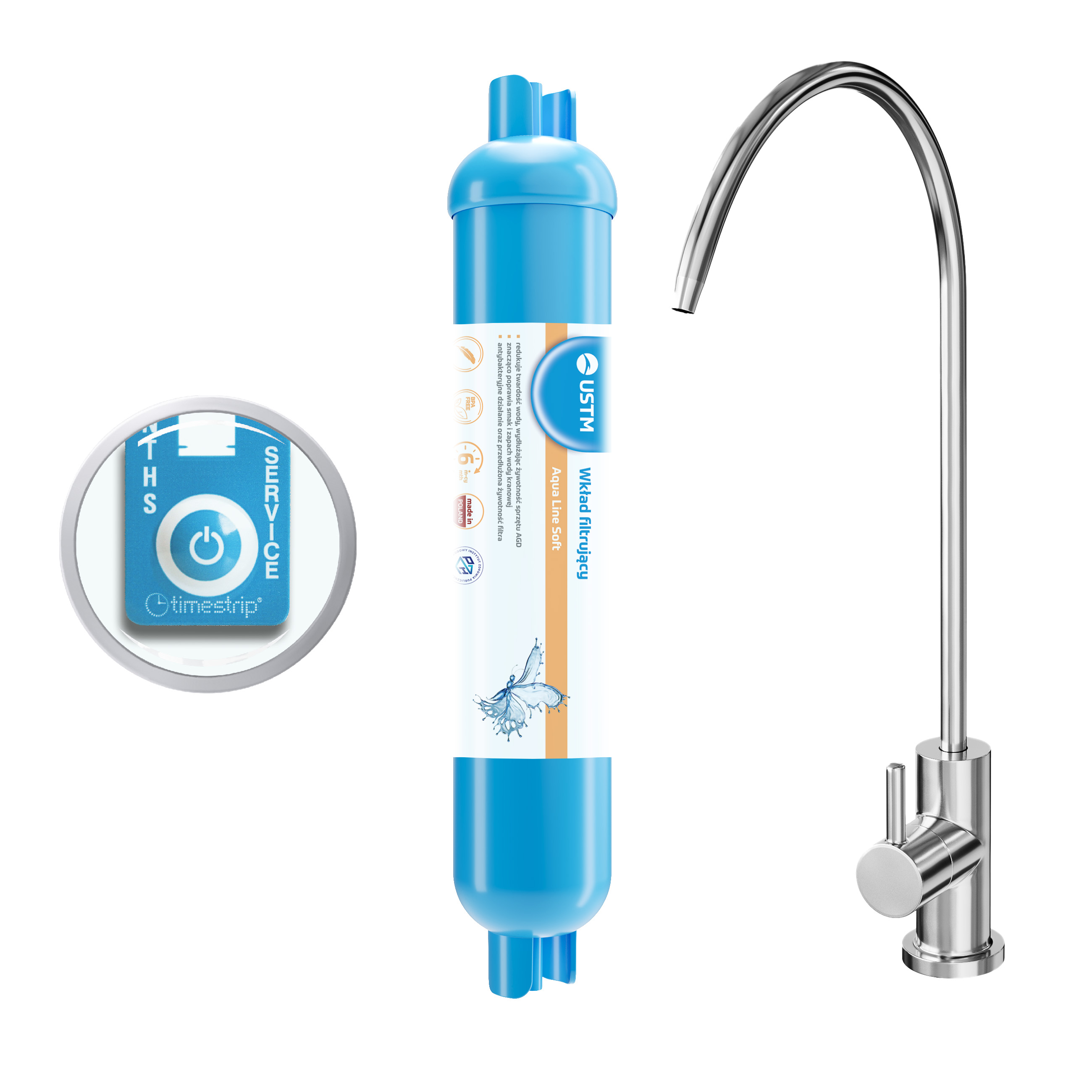 USTM Aqua Line filtro para fregadero AQUALINESOFTNEWSTYLE