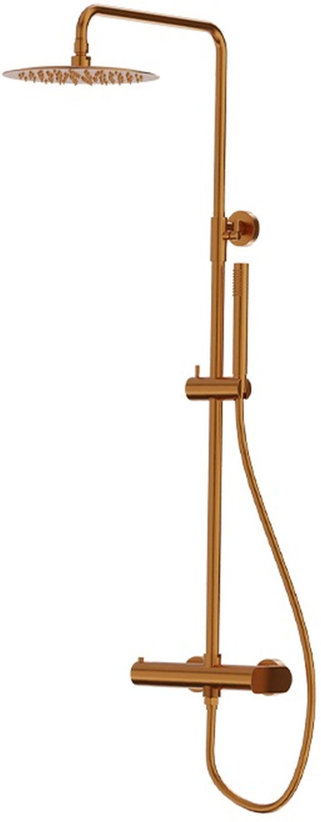 LaVita Spark conjunto de ducha a pared con rociador con efecto lluvia cobre 5900378342328