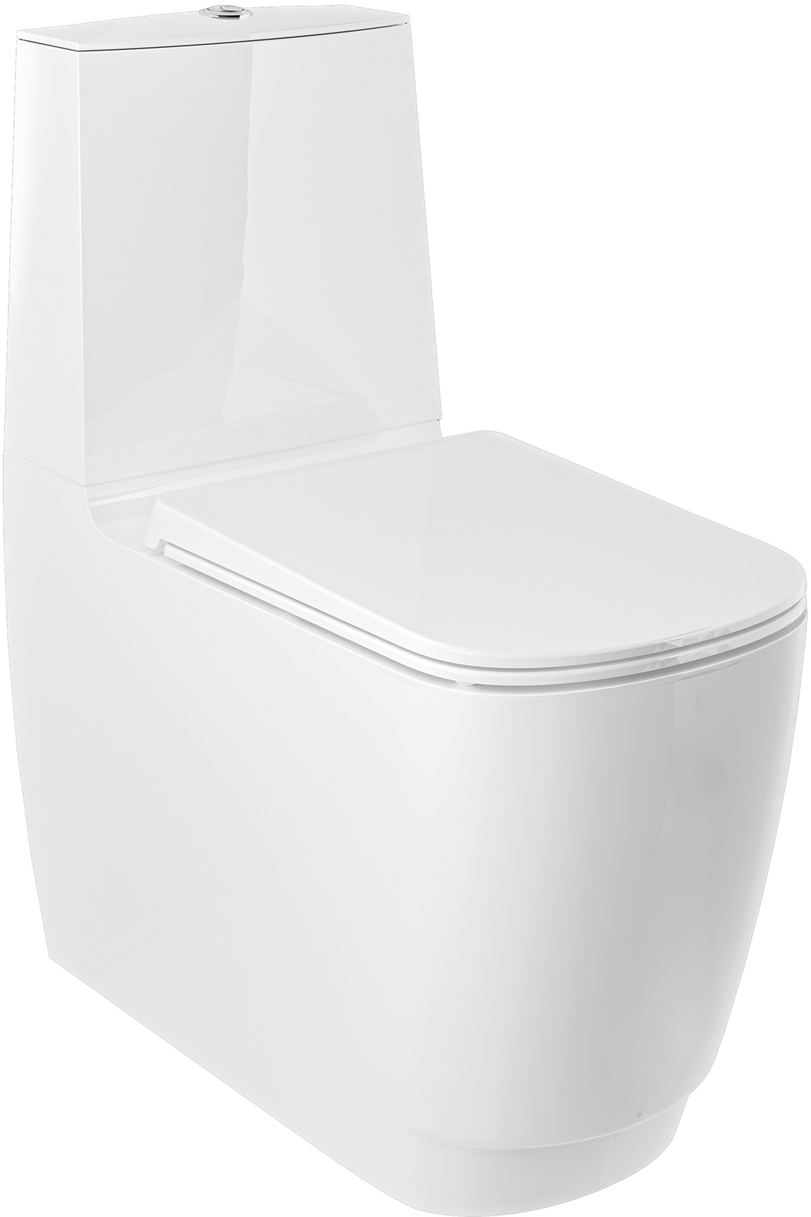Kludi Resa S taza de inodoro compacto con descarga de remolino blanco 27WCB0143