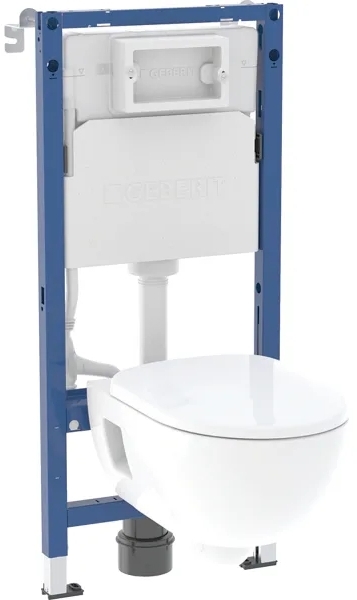 Geberit Duofix Basic conjunto de inodoro con tapa y marco 118.343.00.3
