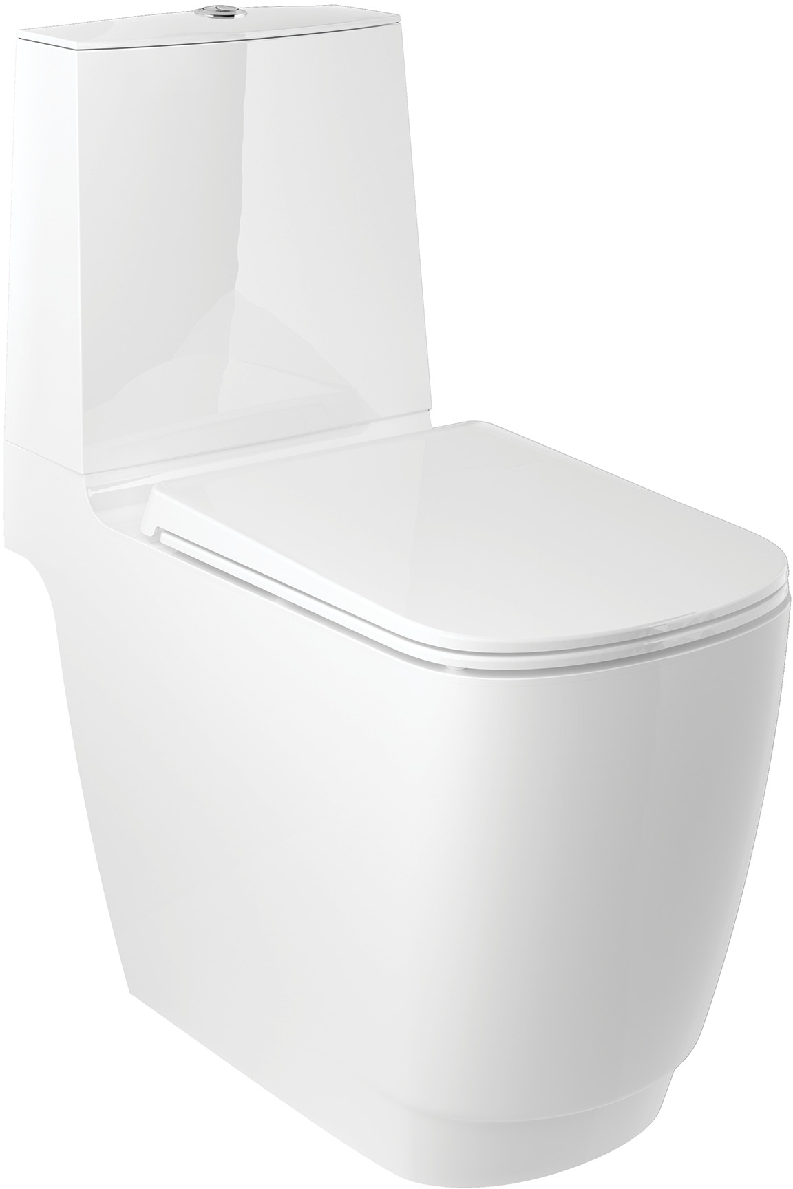 Kludi Resa S taza de inodoro compacto con descarga de remolino blanco 27WCB0243