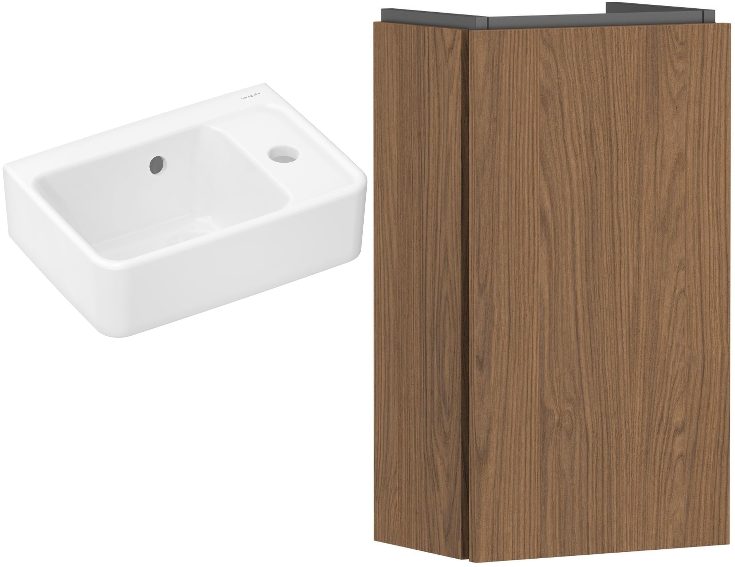 Conjunto armario Hansgrohe Xilesa E 54244550, lavabo Hansgrohe Xanuia Q 60129450