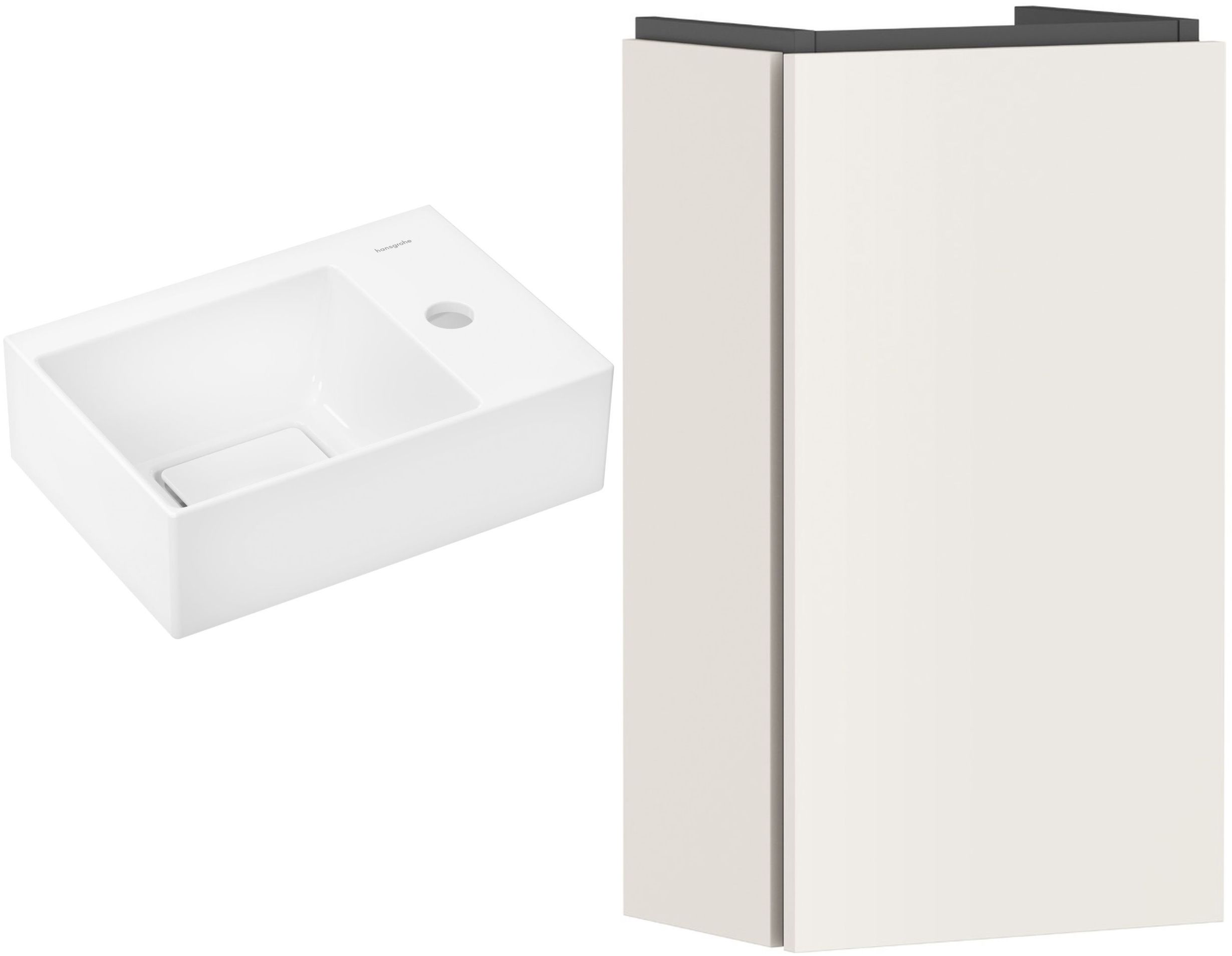 Conjunto armario Hansgrohe Xilesa E 54244780, lavabo Hansgrohe Xevolos E 61086450