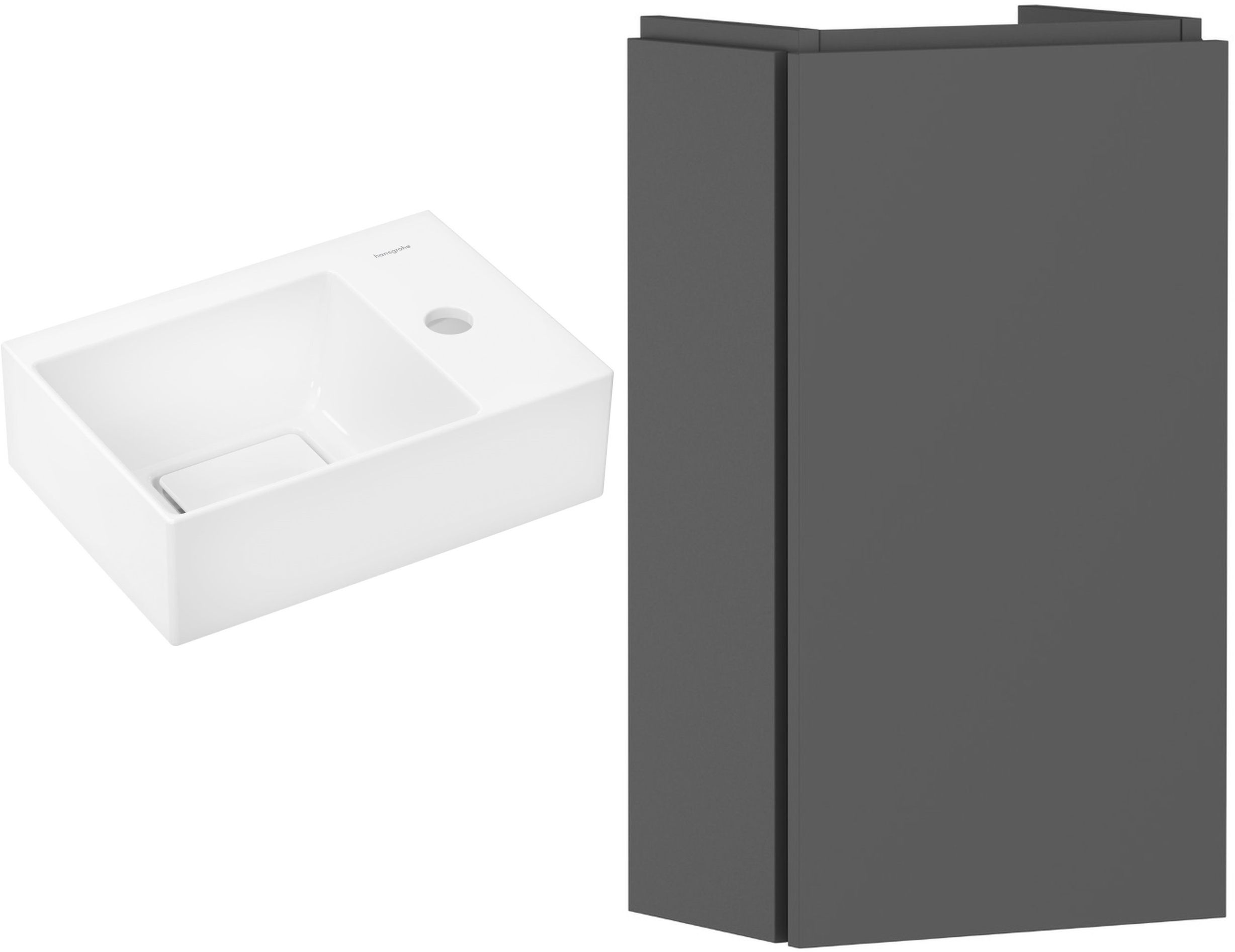 Conjunto armario Hansgrohe Xilesa E 54244760, lavabo Hansgrohe Xevolos E 61086450