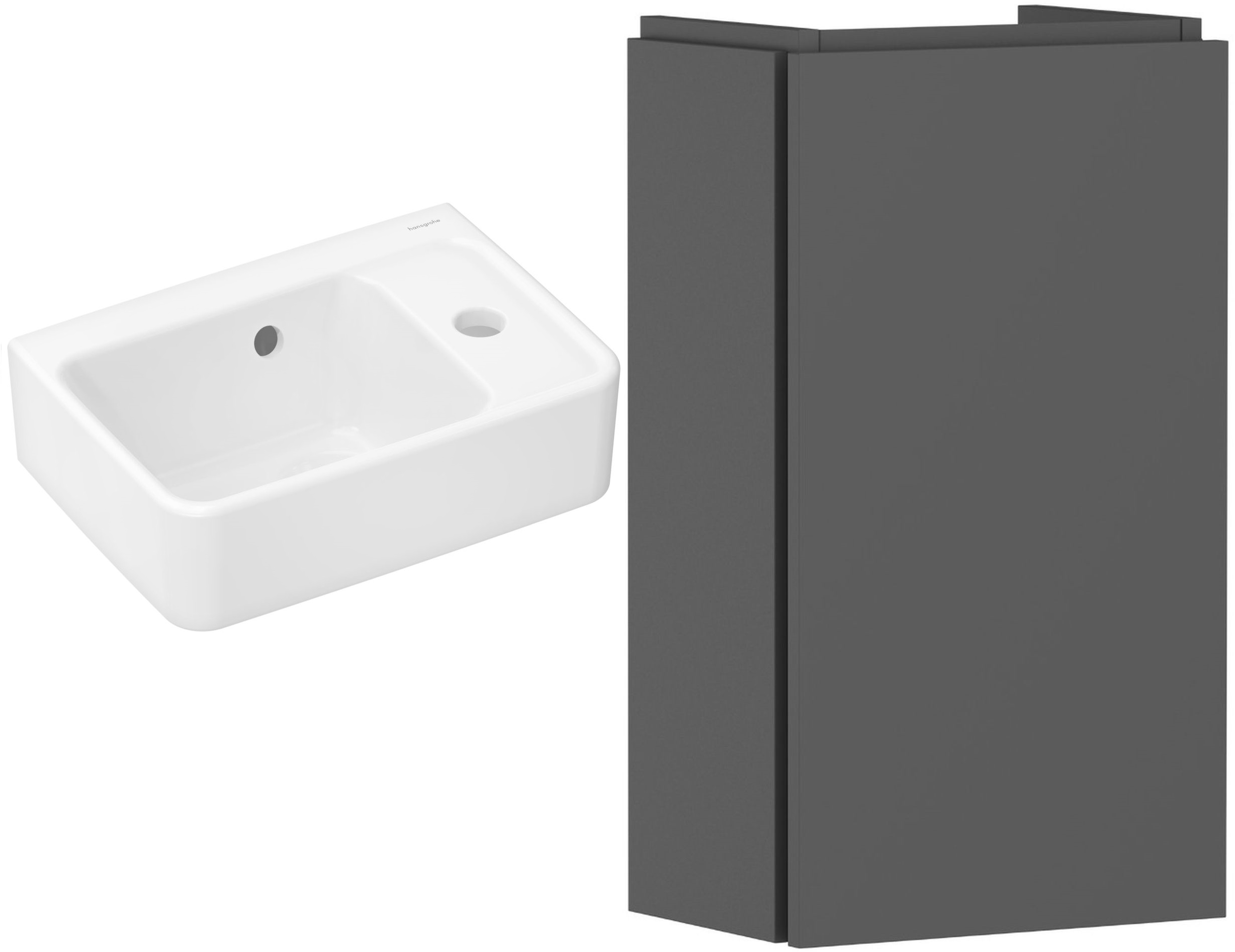 Conjunto armario Hansgrohe Xilesa E 54244760, lavabo Hansgrohe Xanuia Q 60129450