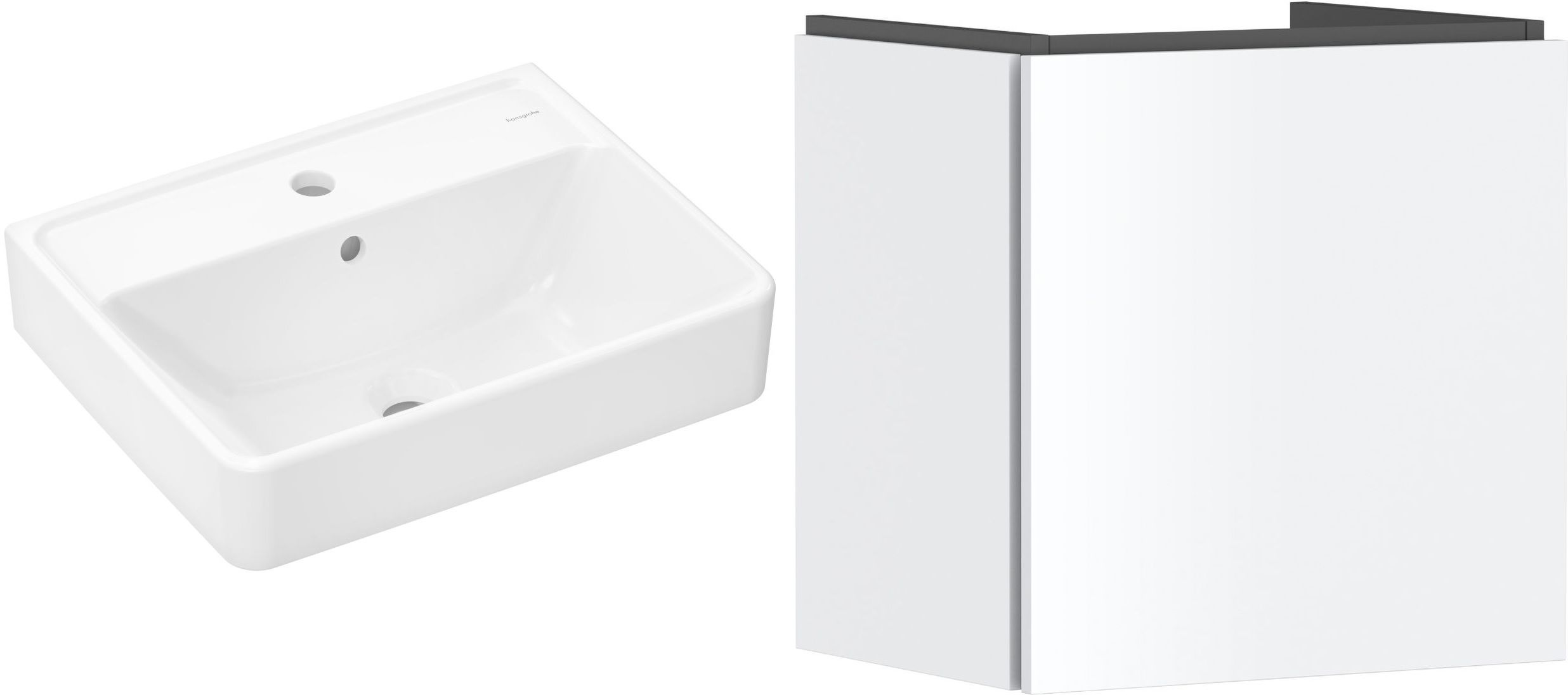Conjunto armario Hansgrohe Xilesa E 54247700, lavabo Hansgrohe Xanuia Q 61008450